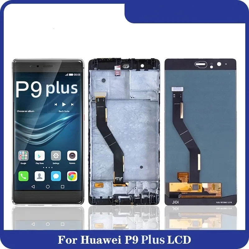 5.5 "oryginalny wyświetlacz do Huawei P9 Plus wyświetlacz LCD Digitizer montaż ekranu dotykowego z ramką P9 Plus wymiana panelu ekranu