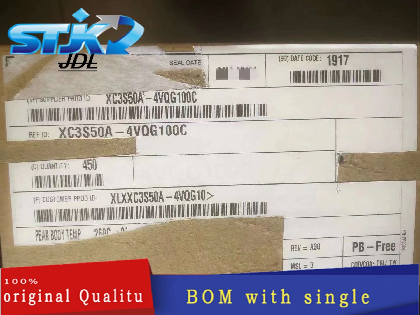 

IC XC3S50A-4VQG100C QFP100 DC2019+ Interface - serializer, solution series New original Not only sales and recycling chip 1PCS