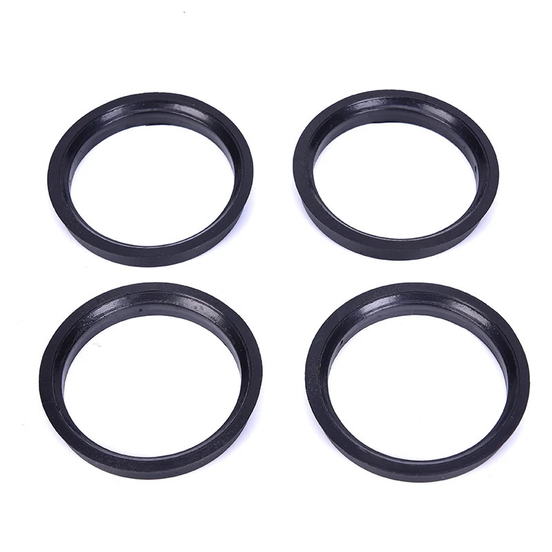 4 Anillos Centradores de Rueda de Plástico de 66.6-57.1mm para Accesorios de Coche