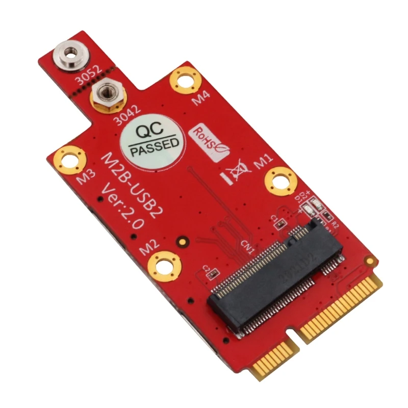 Cho M.2 cho Chìa khóa B sang Mini PCI-E Bộ chuyển đổi Bộ chuyển đổi kép cho Khe cắm thẻ cho Mô-đun 3G