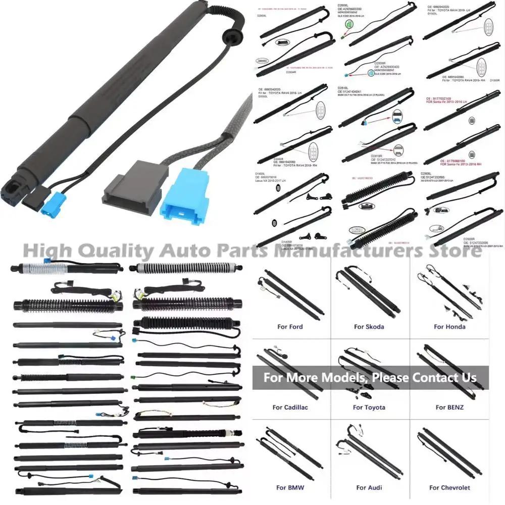 

1 pair For Lift Support Rear Electric Tailgate Gas Spring Strut for BMW X6 F16 F86 2014 2017 2 PLUGS OE 5124 7434043 5124 743404