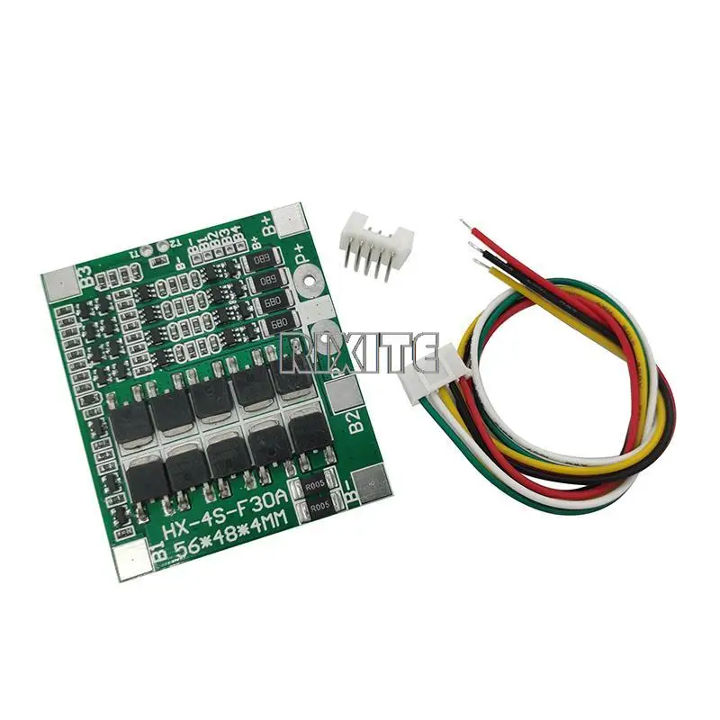 BMS 4S 3.2V 3.7V 30A LiFePO4 / Lithium Battery Charge Protection Board 12.8V 14.4V 18650 32650 Battery Packs With Balance