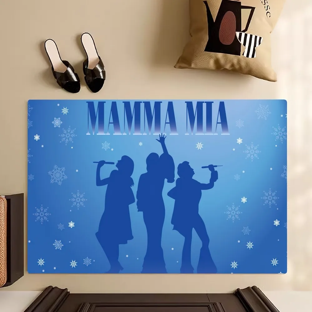 Film Musical Mamma Mia Floor Mat Bedroom Kitchen Door Bath House Super Absorbent Foot Non-slip