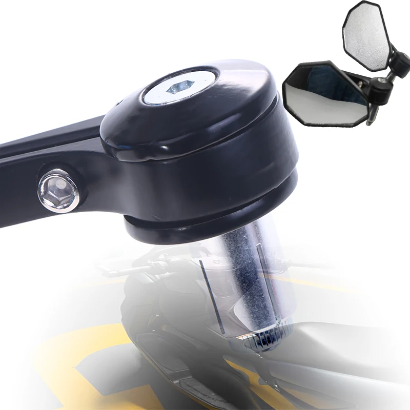 

2PCS Universal Pedal Rod End Handlebar Rearview Mirror Of Motorcycle Rearview Mirror Aluminum Alloy Rearview Mirror Accessories