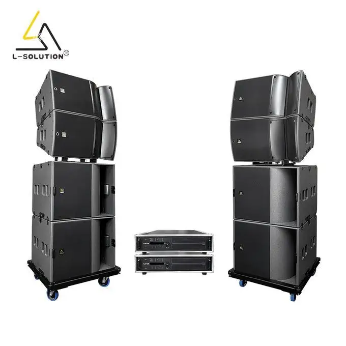 L-Solution A15F+A15W+KS21 Plug And Play Speaker System With Amplifier Complete PA Set For Live Events Concerts