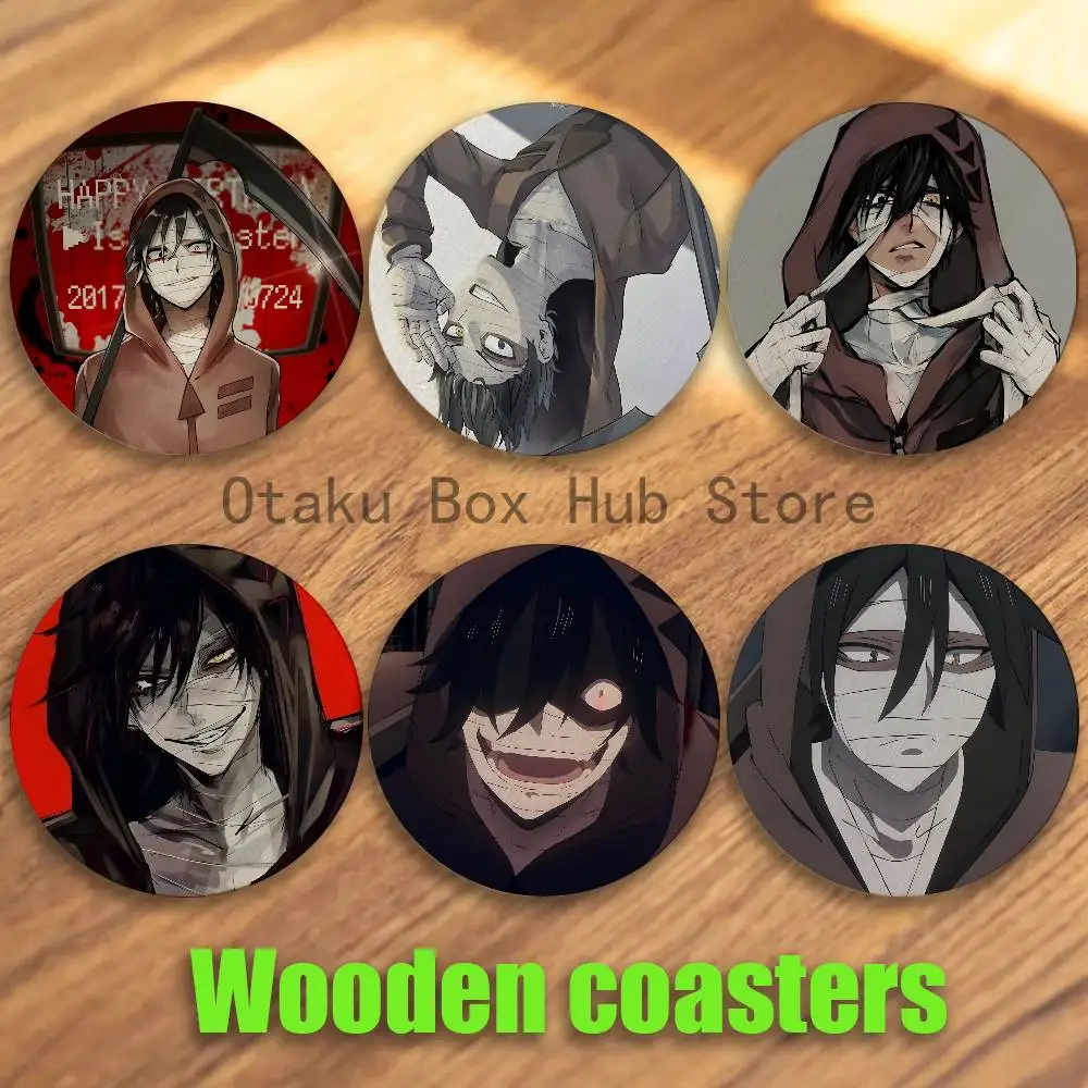 Anime I-Isaac Foster Zack Round Coaster Non-slip table mat Insulated Coasters Kitchen Dining Room Tabletop Decor
