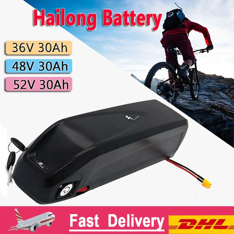 

Оригинальный аккумулятор Hailong 36 В 48 В 52 В 20 Ач 30 Ач для Bafang BBS02 BBS03 BBSHD литиевый аккумулятор для электронного велосипеда