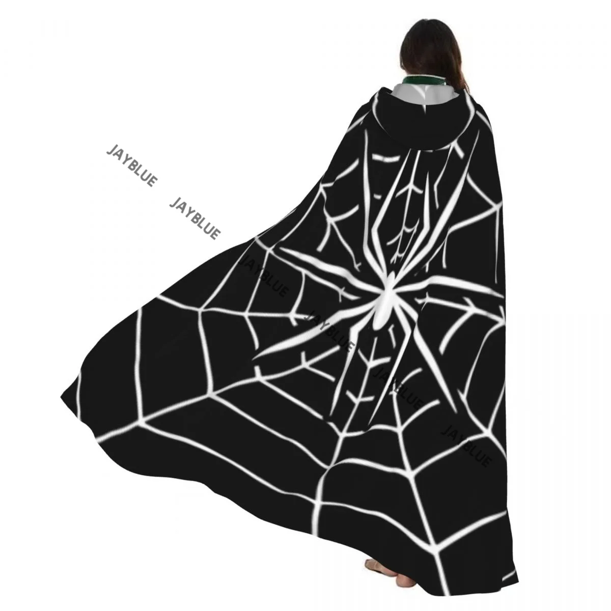 

Плащ для взрослых, накидка с капюшоном, паутина, фон, средневековый костюм, ведьма, Викка, вампир, эльф, Пурим, карнавальная вечеринка