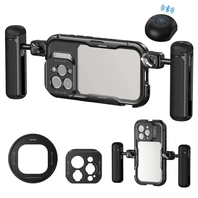 2026 PA073/PA074 PA045E PA045B iPhone 16 Pro/Pro Max 67mm Filter Adapter Kit 17mm/T Mount Backplates Phone Lens Accessories