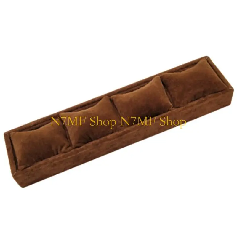 

N7MF Elegant Jewelry Display Box Watch Box 4 Grids Bangle Box Watch Storage Holder