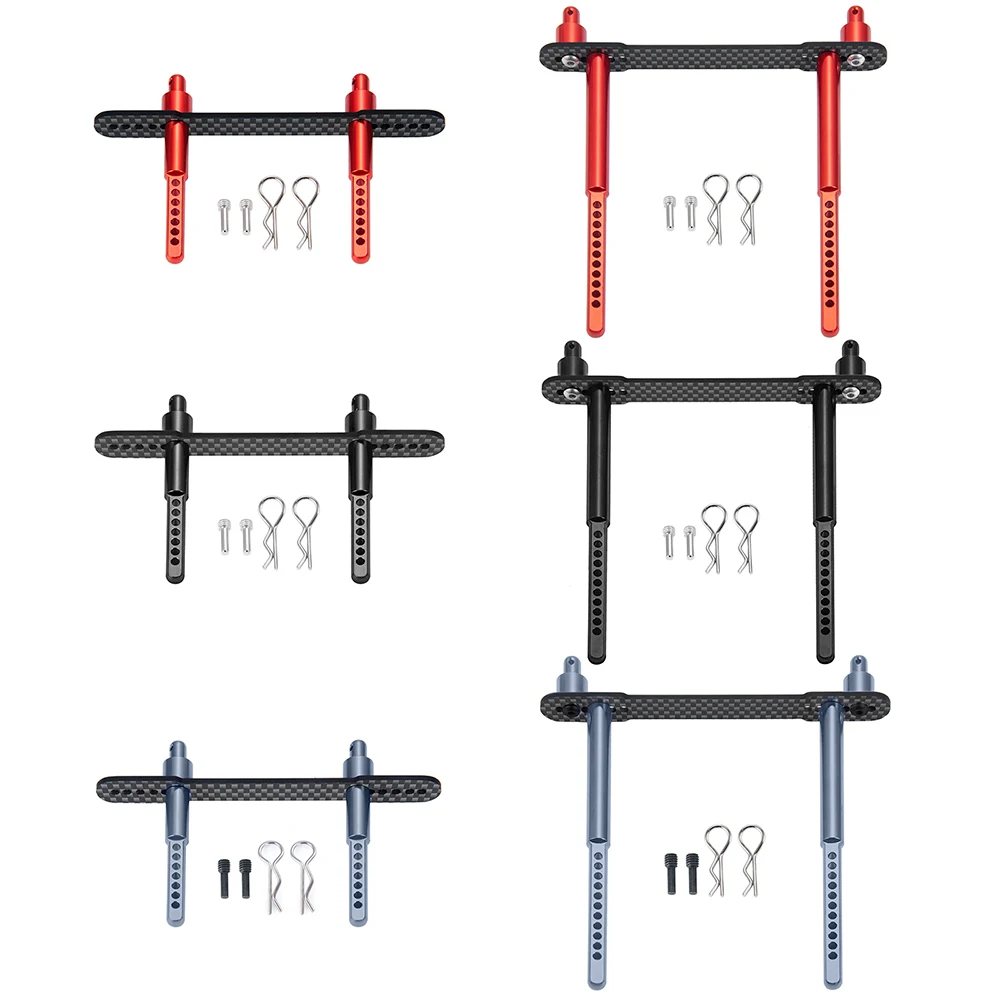 AXSPEED soporte de poste de cuerpo de Metal soporte de columna de carcasa trasera delantera para Axial SCX10 90046 90047 1/10 coche trepador de control remoto piezas de mejora