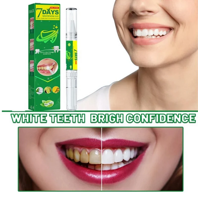 

Dental Whitening Pen Oral Stain Removal Cleaning Yellow Teeth Smoking Teeth Brightening Whitening Dental Care De-Yellowing Gel