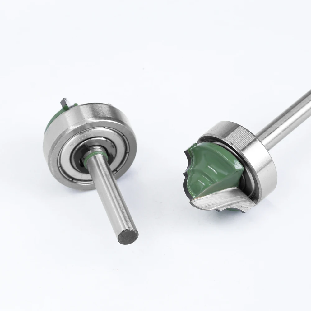 LAVIE 1pc 6.35mm Shank Double Roman Ogee Edging Router Bit Bearing Wood Line Knife fresa per legno Hobbing MC01180