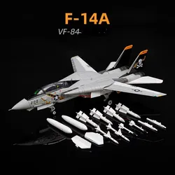 1:72 Fighter VF-84 Squadron Military Assembly Desk Decoration Turbo F14 Tomcat Alloy Aircraft Model Living Room Decoration