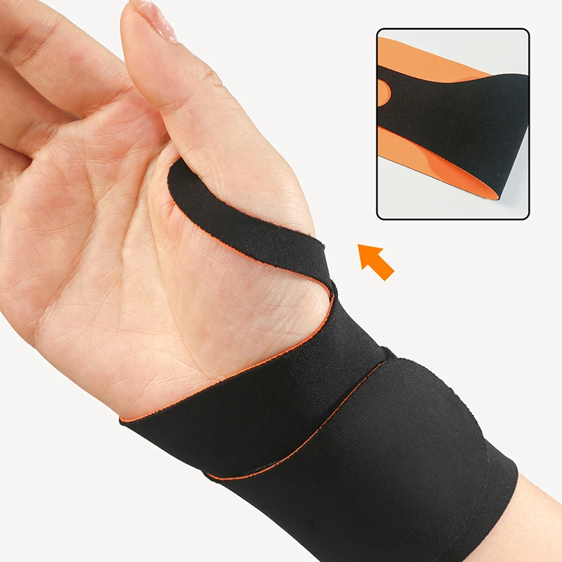 Elastic Wristband Anti-Sprain Wrist Brace Compression Wrist Joint Fixation Brace Support Gloves Palm Protector Fitness Sports