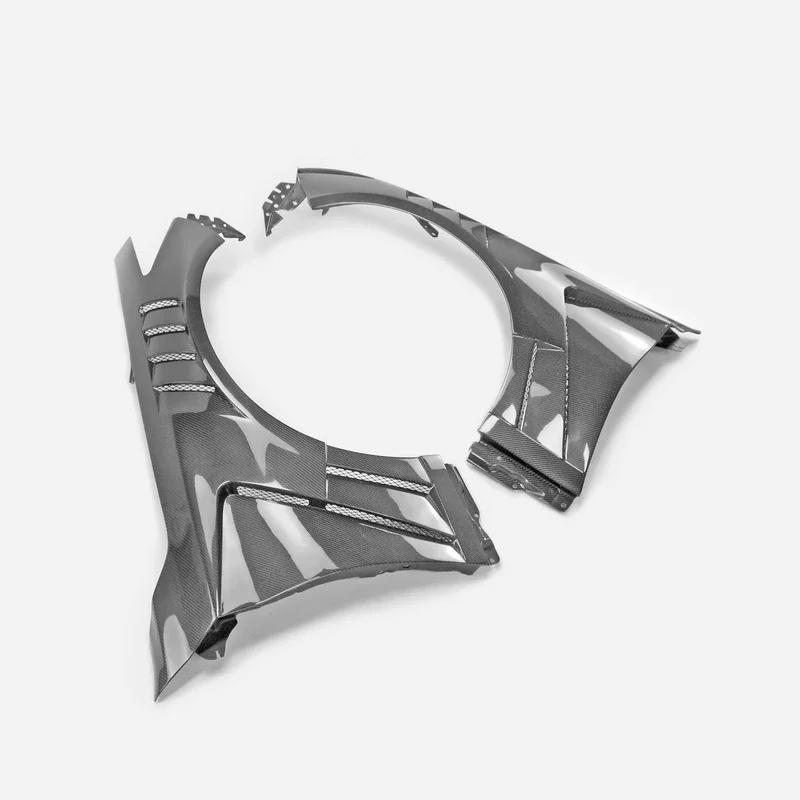Premium EPR V-Type Upper Vented Carbon Fiber Front Fenders Fit Q50 V37, Black Carbon Fibre Auto Accessories Better