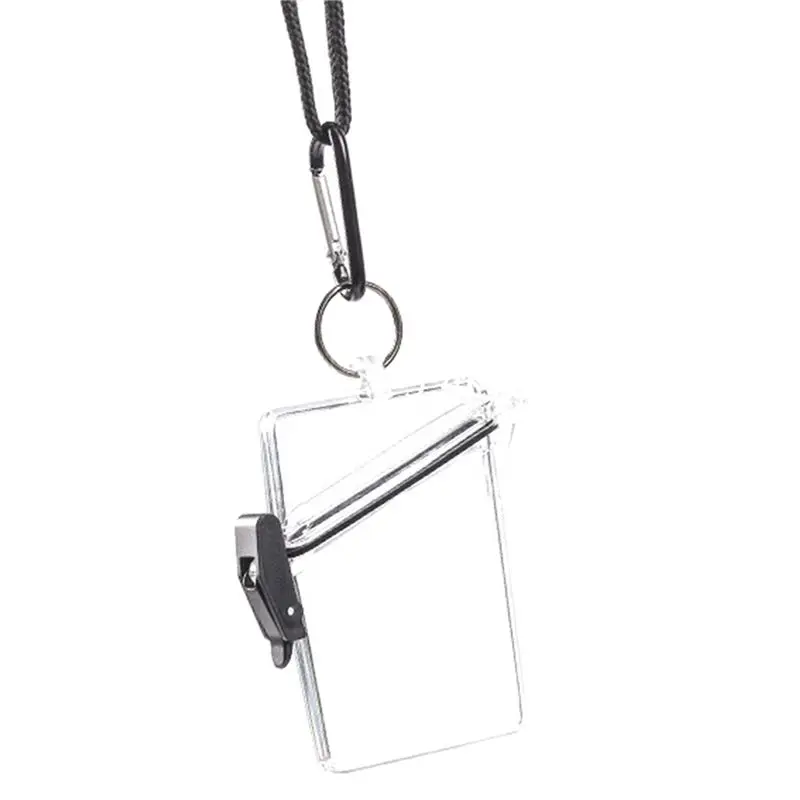 ABRI-36 Pack Waterproof Id Card Badge Holder Case-Clear Waterproof Sports Case/Case Lanyards For Id&Keys Cards/Locker Dry Box