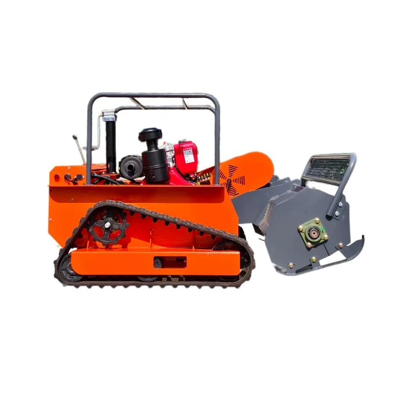 Hybrid Lawn Mower All Terrain  Grass Shredder Crawler Self Propelled Farm Orchard Turf Cutting Equipment
