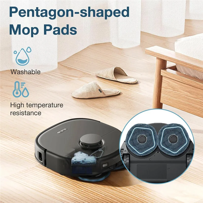 

B28C-For Eufy X10 Pro Omni Robot Vacuum Cleaner Main Side Brush Hepa Filter Mop Cloth Dust Bags Replacement Accessories Kit