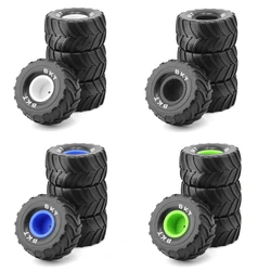 4Pcs 100Mm 1/10 Monster Truck Buggy Tires Wheel 12Mm Hex For 1/18 Losi Mini LMT RC Car Upgrade Parts