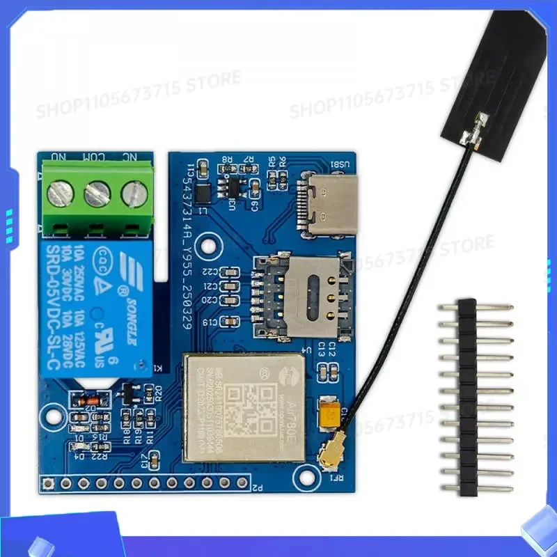 for AIR780E IoT 4G Networked Single Channel Relay Board Main Control Chip Module for Data Transmission and Reception