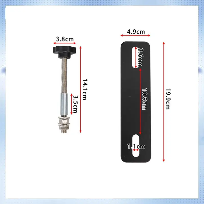NEW-Universal Car Recovery Board Mounting Pins Base Plates Kits Easy-To-Install Escape Board Mount Safetys Traction Board