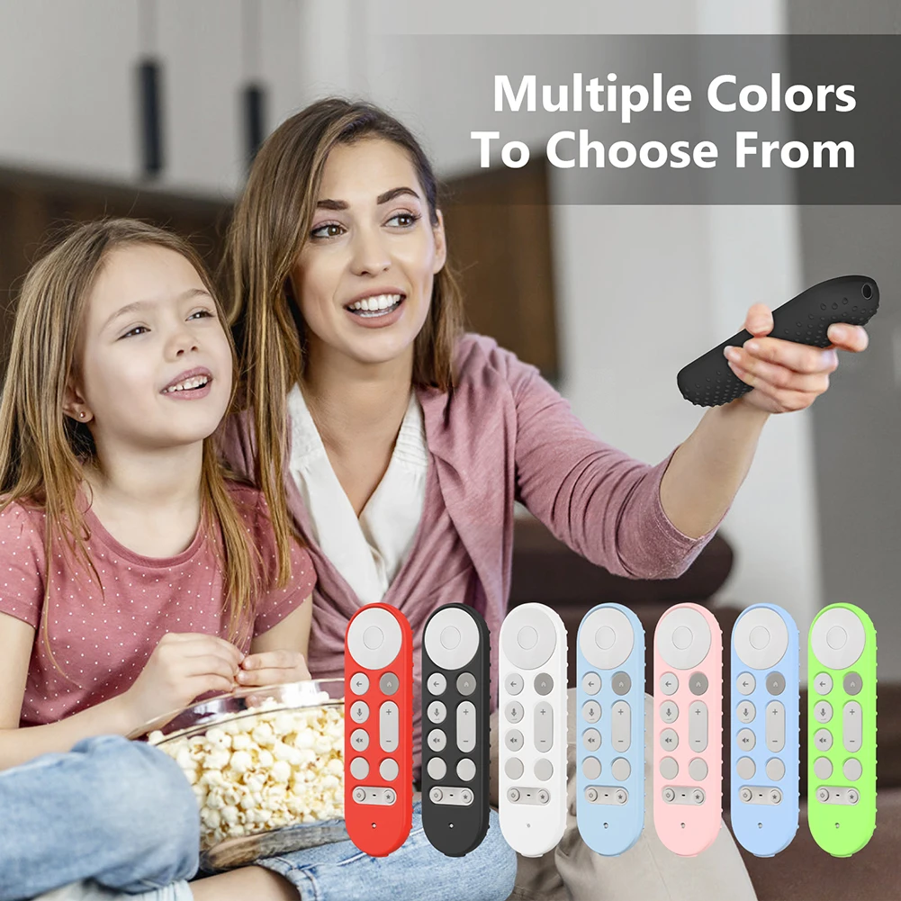 Silicone Remote Case Anti-Slip Protective Controller Sleeve Skin Remote Protective Case for Google TV Streamer 4K Voice Remote