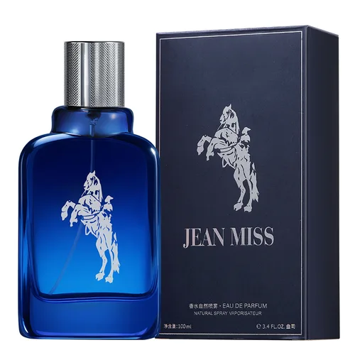 JEAN MISS POLO AZUL Perfume para hombres árabes aguoso Fougere Eau De Parfum 100ml fragancia De diseñador Original de lujo hombre Body Spray