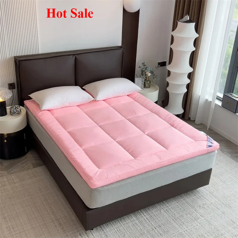Popular slow rebound soft mattress four seasons household tatami mattress foldable solid color