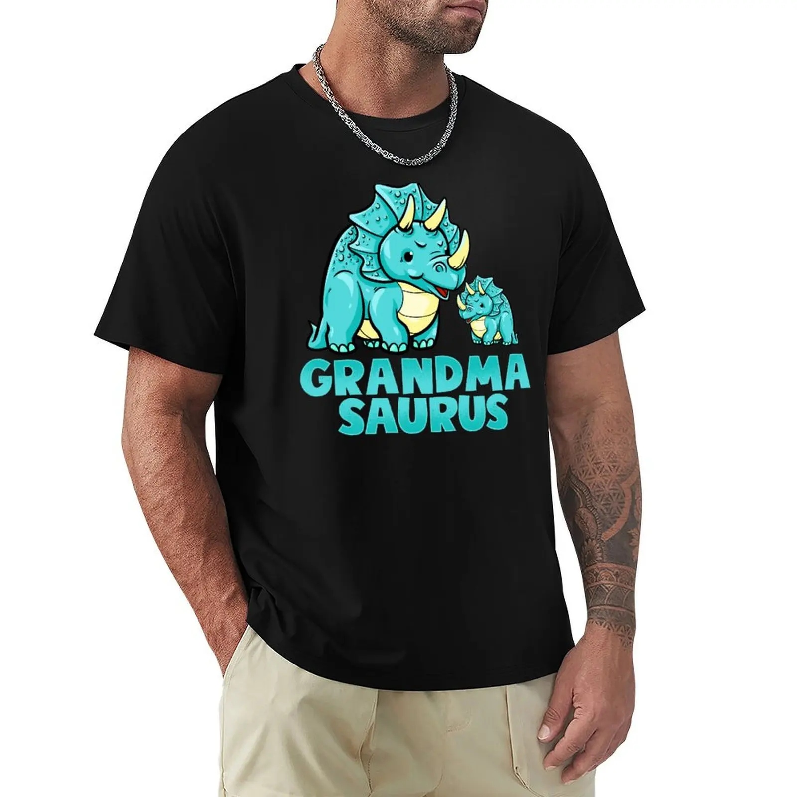 Grandma Saurus Cute Grandmasaurus Dinosaur T-Shirt Lightweight Hiking T-Shirt
