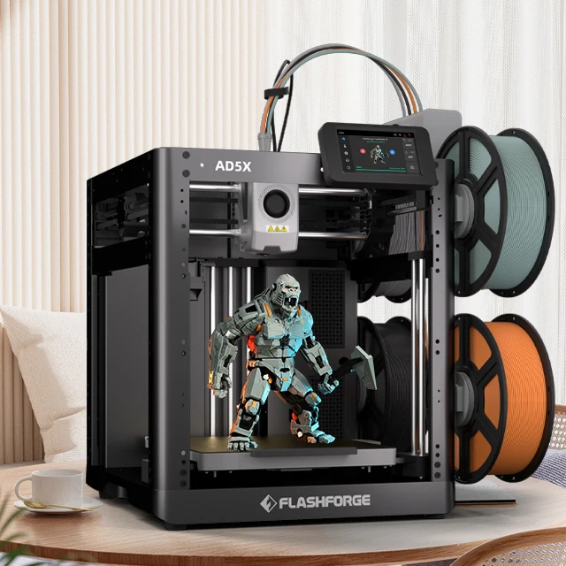 600mm/s Fast Speed USB Auto-Leveling FDM 3D Printer for Construction Industry for Shops & Labs-1-Year Warranty