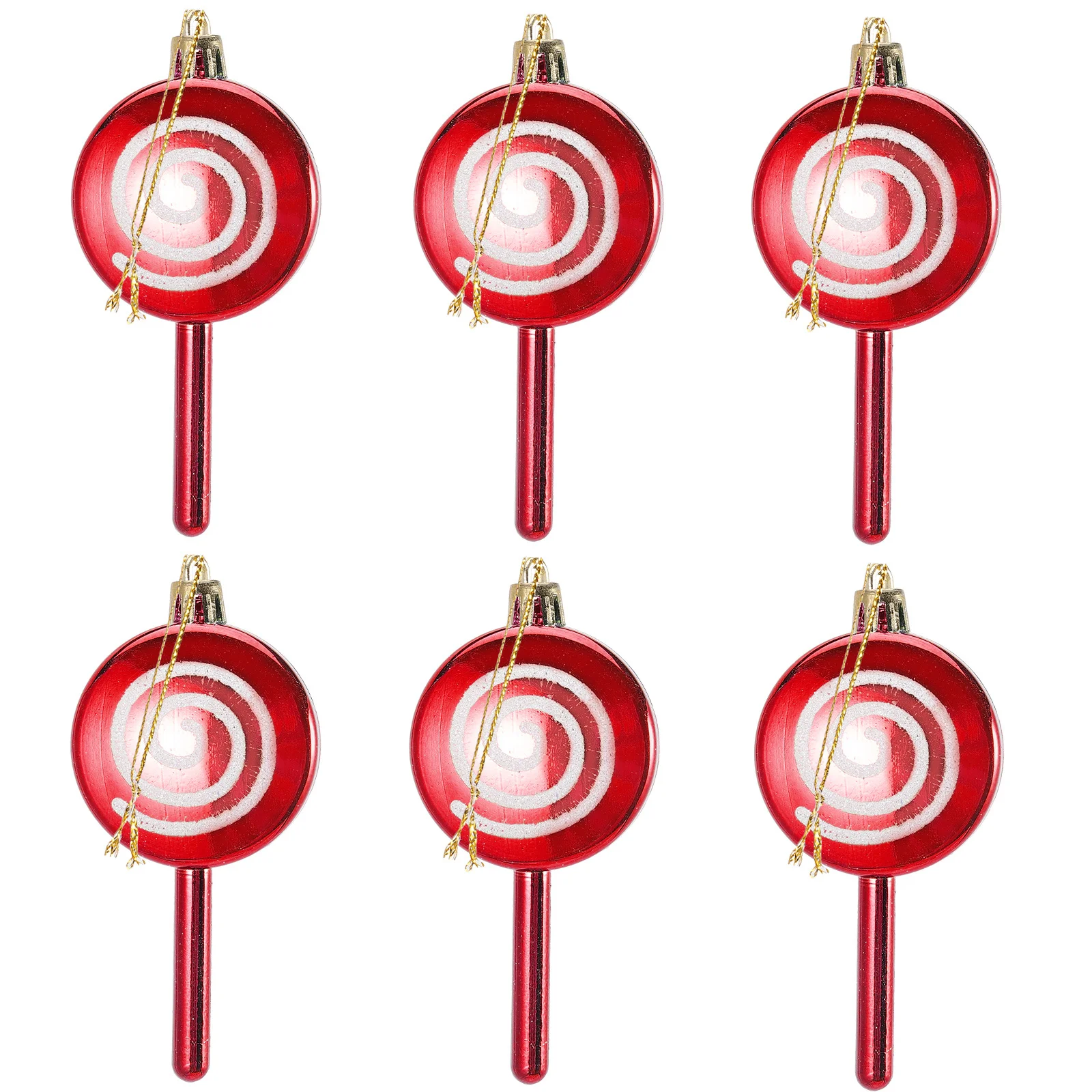 

6 Pcs Party Hanging Decoration Christmas Candies Ornament Ornaments Candy Pendant for Craft Gingerbread Decorations