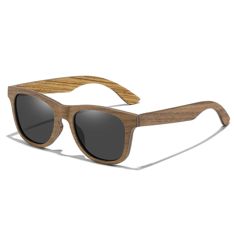 

LDMZYJ Brand Refine Handmade Luxury Wooden Sunglasses in Double Pieced Aluminium Polarized Fashion Eyewear for Men and Women