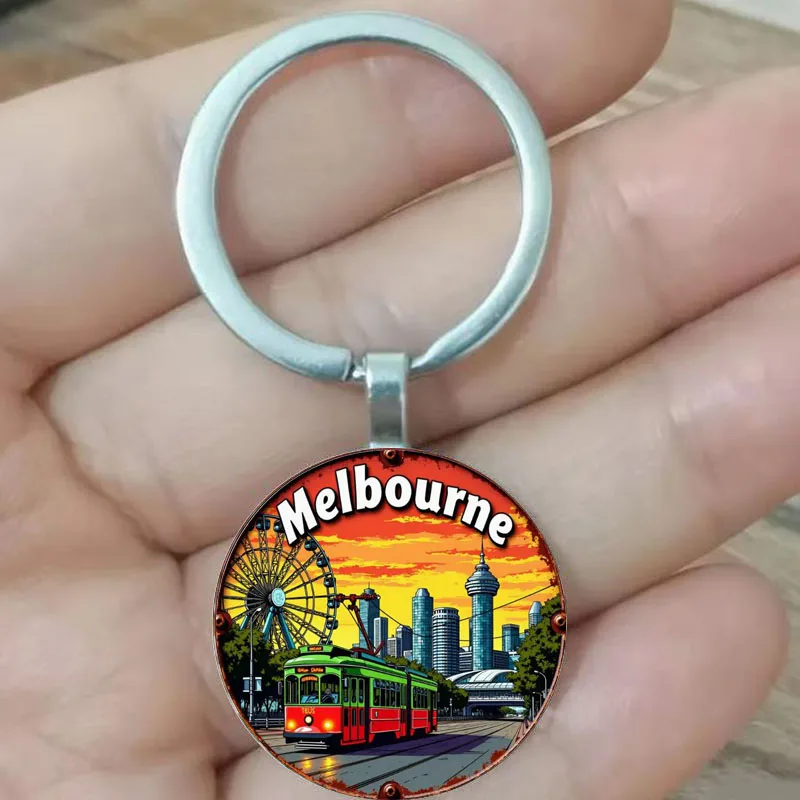 El llavero Melbourne en Australia es adecuado para entusiastas y viajeros Melbourne.