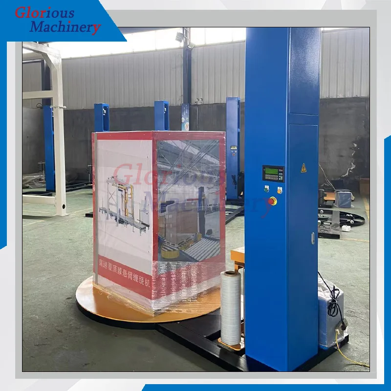 Automatic Skid/Pallet Stretch Film Wrap Pallet Wrapper Pallet Wrapping Machine Film Wrapping Packaging Machine Pallet Dispenser - view 6