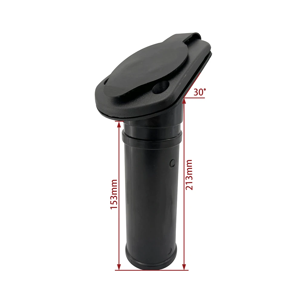 For Kayak Fishing Accessory Flush Mount Rod Holder Set of 2 for Canoe and Small Boats PC ABS Sealed Bottom Design