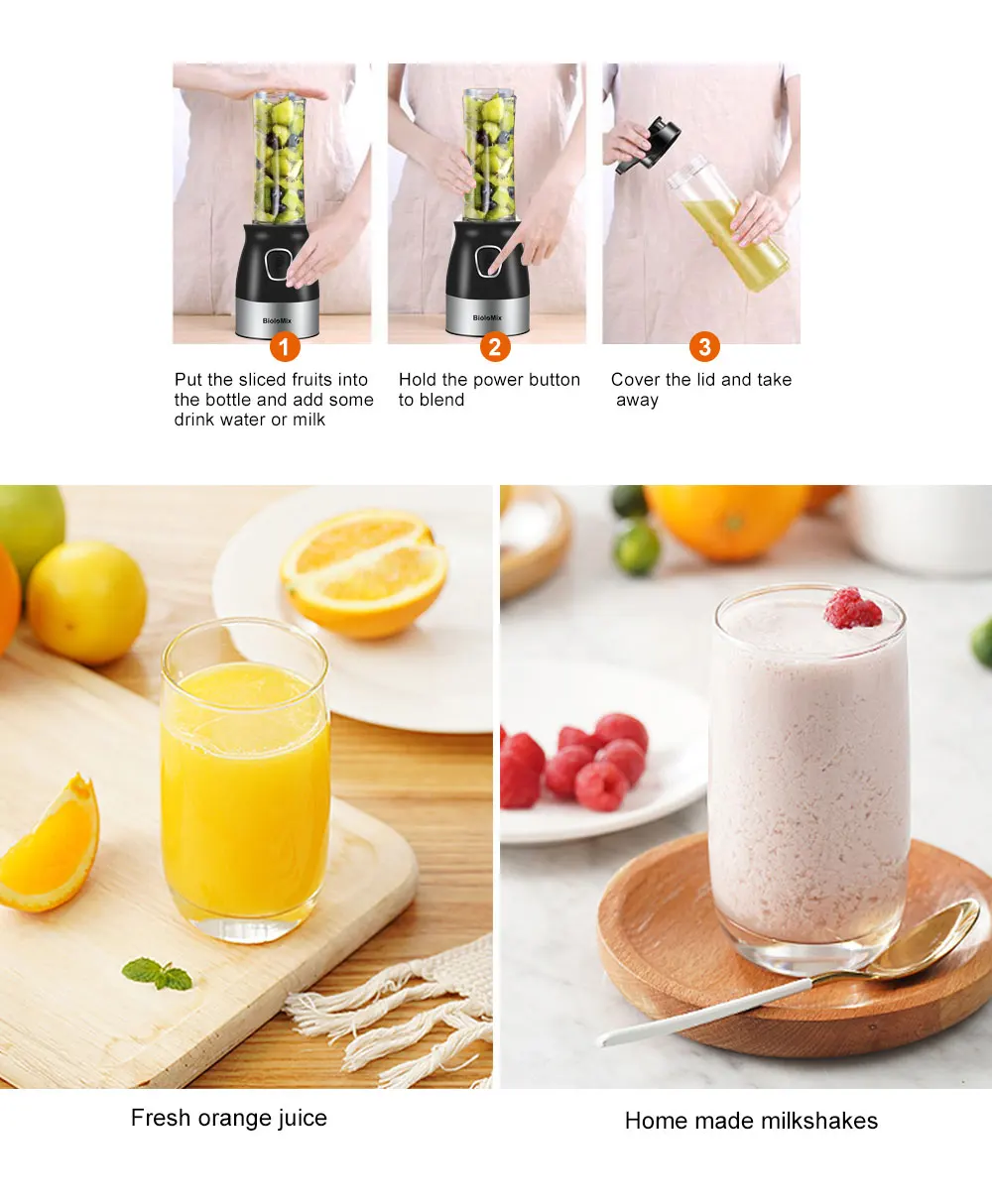 High Speed Multi Function 500W Food Processor Meat Grinder Portable Personal Mini Blender Mixer Juicer Dry Grinder 800ml Chopper