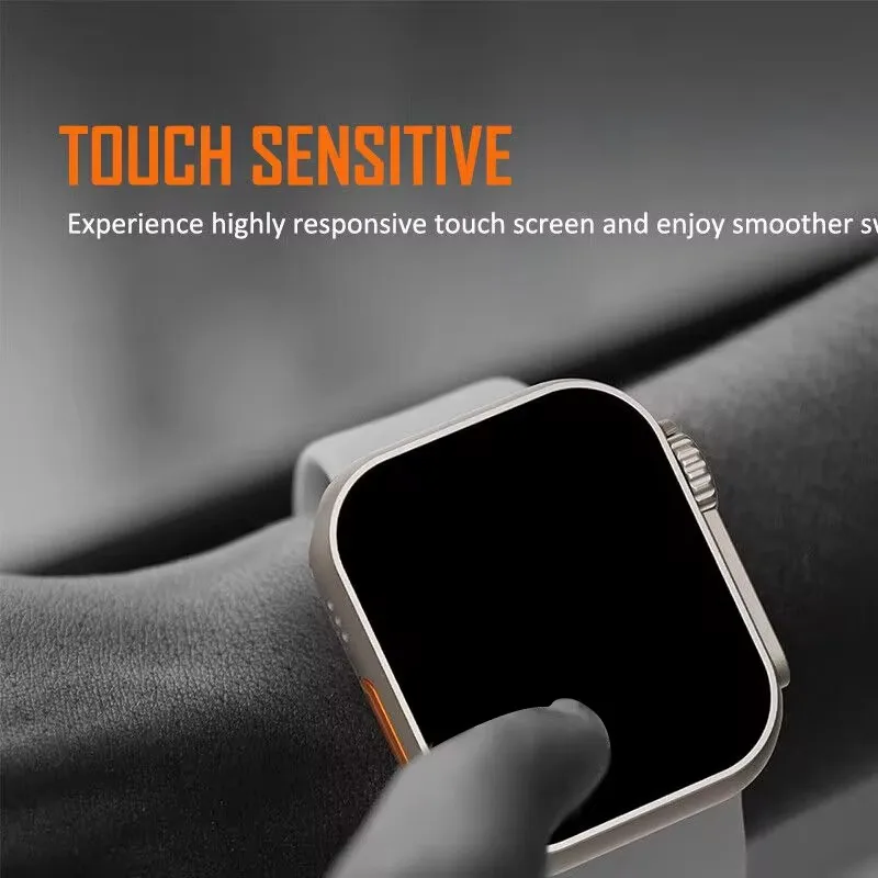 Change to Ultra For Apple Watch Case Tempered Glass Cover 9 8 7 6 5 4 45mm 44mm 41mm 40mm 42mm Appearance Upgrade to Ultra 49mm