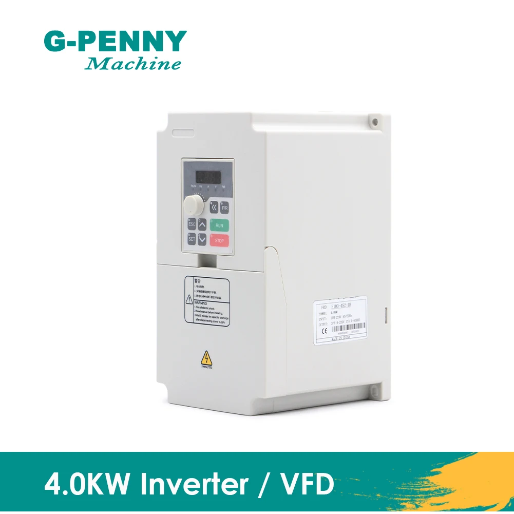 4.0kw VFD Inverter 380v 220v Variable Frequency Drive Motor Speed Control 0-1000Hz Converter