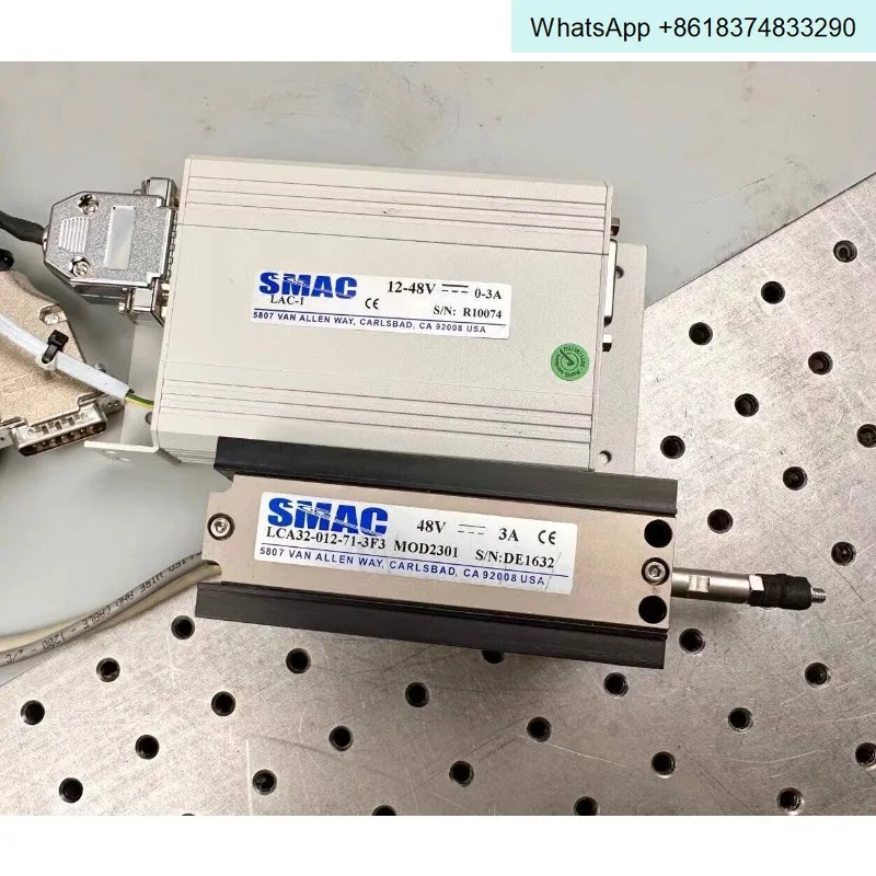 Motor de bobina de voz SMAC, varilla de empuje de alta frecuencia y alta precisión LCA32-012 con regla de rejilla incorporada