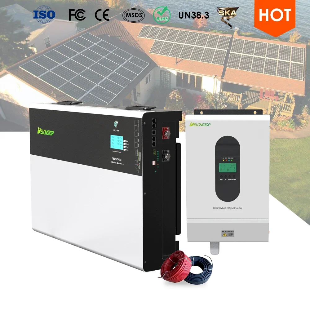 6000 Cycle Time Power-Wall 10KWH LiFePO4 Lithium Battery 48V 200Ah Solar Energy Storage Battery