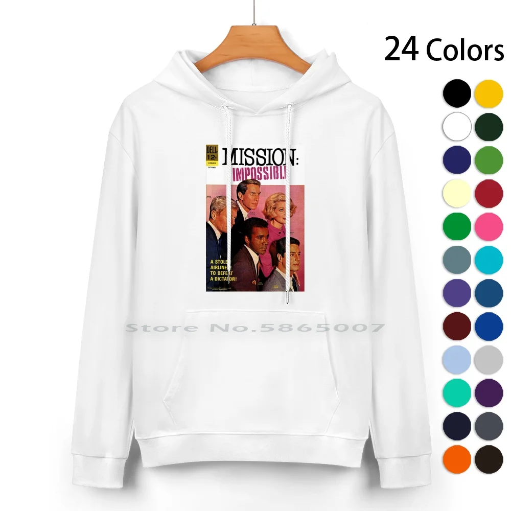 Mission Impossible Pure Cotton Hoodie Sweater 24 Colors Mission Impossible 1970s Tv Series Drama 100% Cotton Hooded Sweatshirt