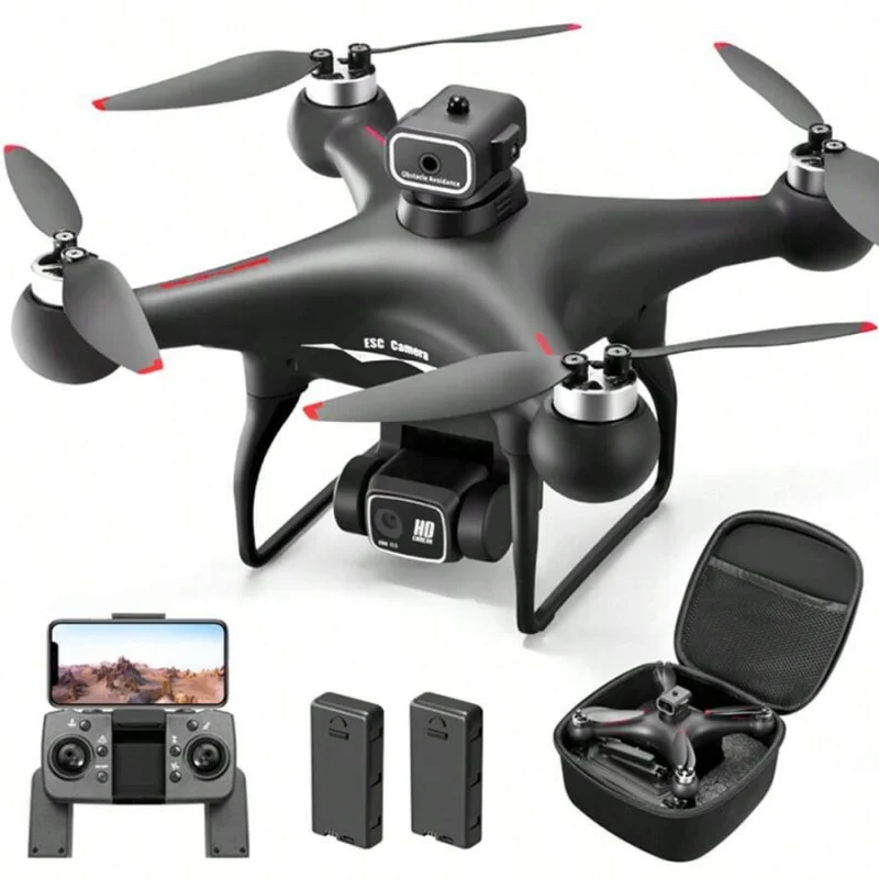 Equipped With 2 Batteries, Brushless Optical Flow Remote Control Drone Dual ESC Camera, Headless Mode, 360 ° Infrared Obs