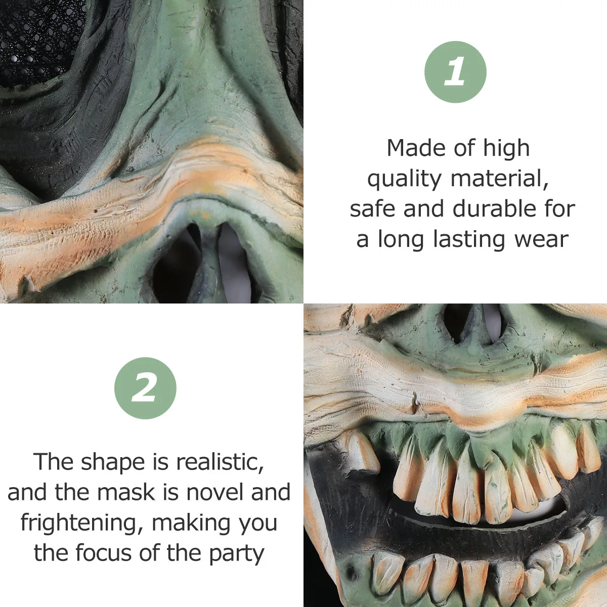

Skull Halloween Full Face Scary Costume Party Wear Emulsion Latex Horror Mask for Adults Kids Halloween Party