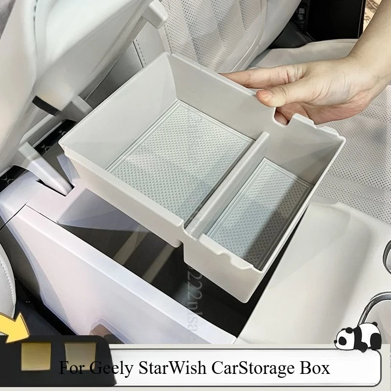 

Armrest Storage Box FOR Geely EX2 Geome GEME Xing Yuan 2025 2026 Central Control Under Original Stowing Tidying Car Accessories