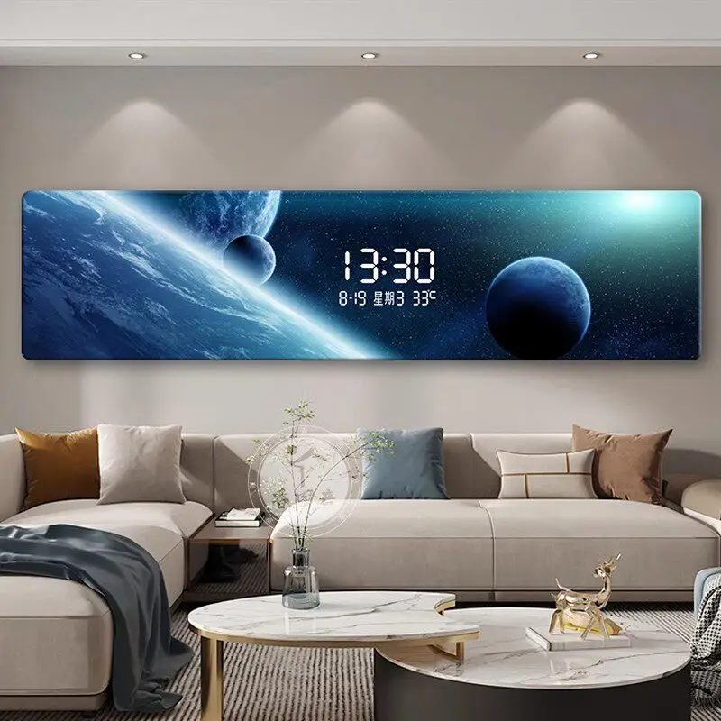 #Nordic Luxury Wall Clock Living Room Household Fashion Restaurant Decorative Painting Creative Wall Hanging Silent Clock