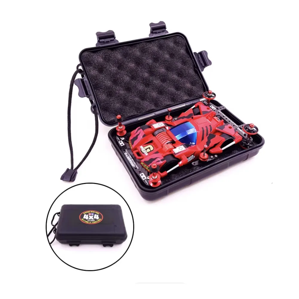 MINI 4WD car box use for tamiya car light convenience and well protection the car with sponge very good