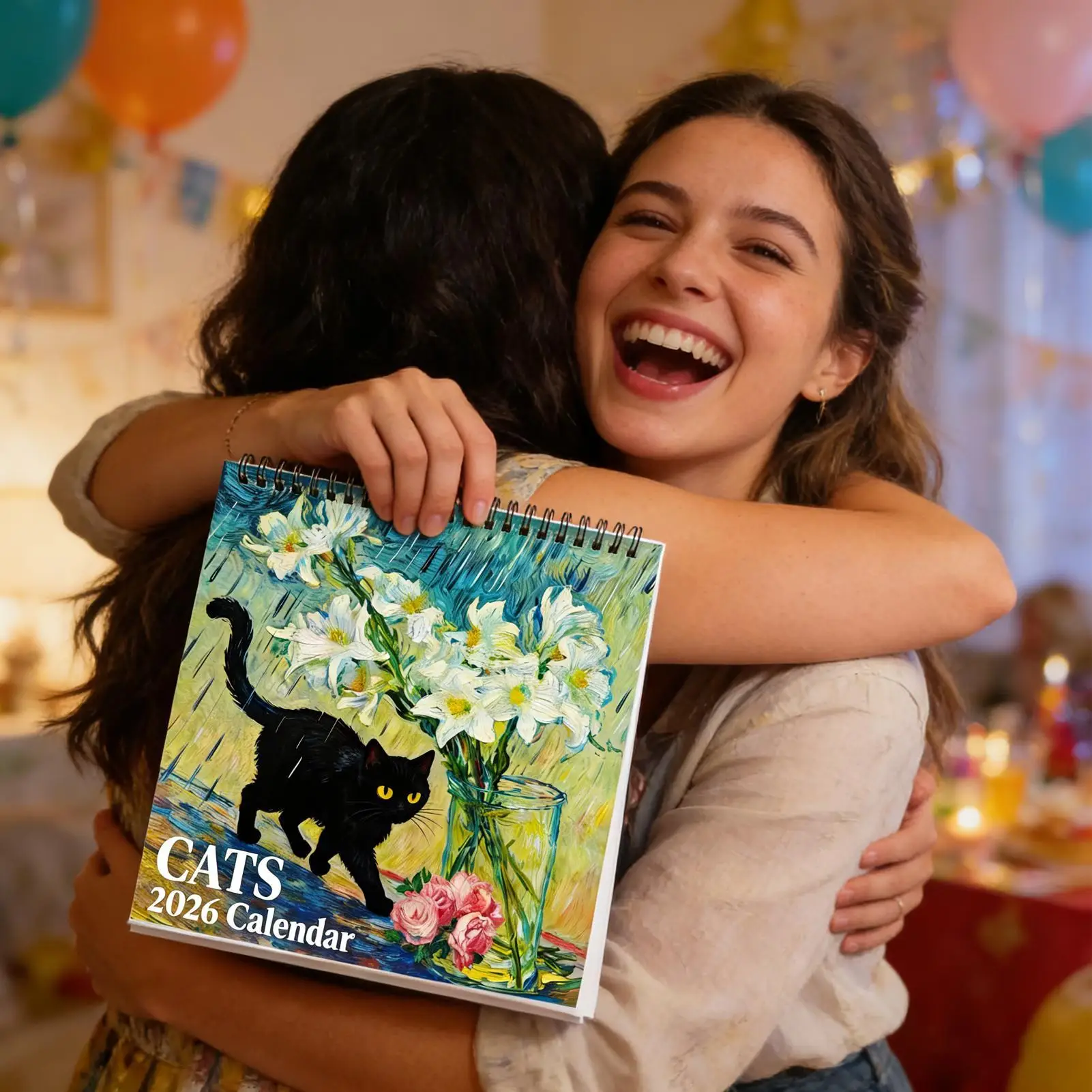 2026 Cat Calendar Runs from January Until December 2026 Cat Monthly Calendar for Home Living Room Study Room Office Classroom