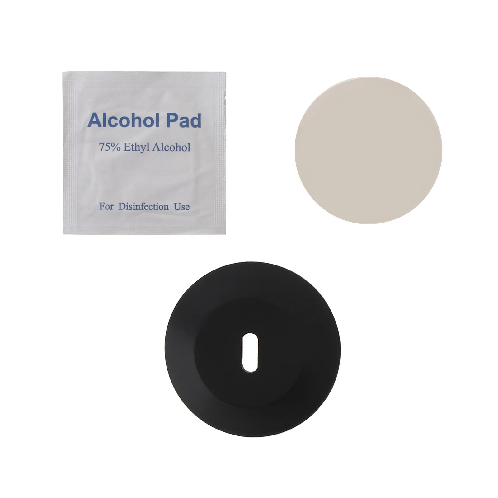 1 Piece Zinc Alloy External Universal Lock Plate for Laptop Monitor Anchor Plate Adhesive Security Plate 2
