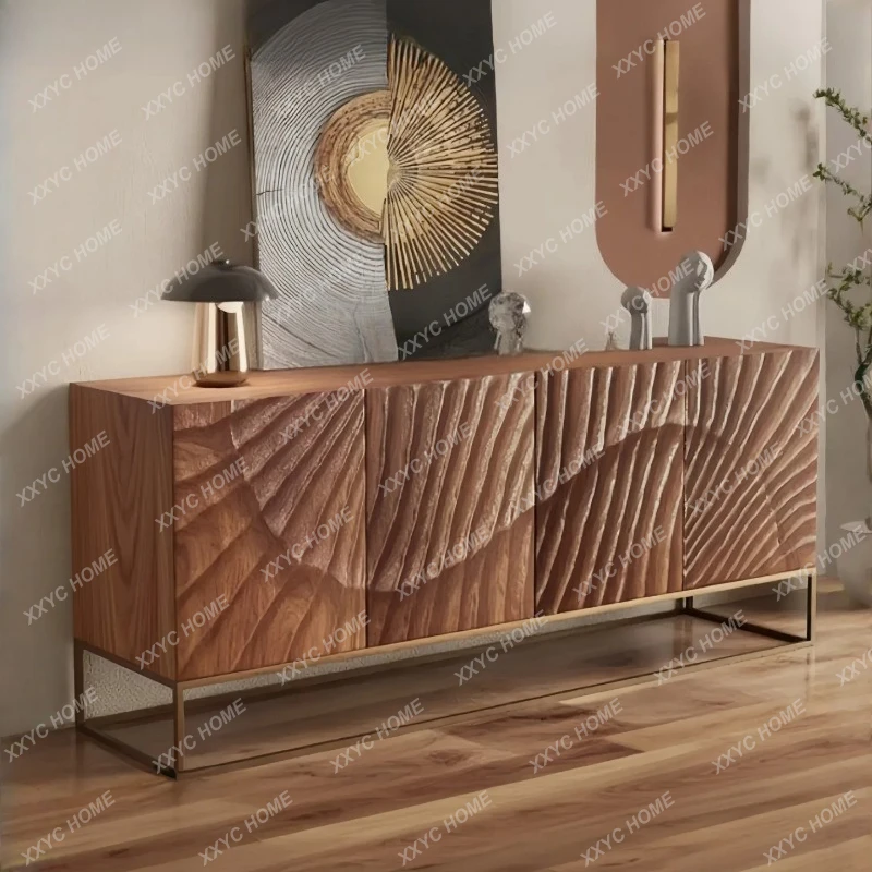 

M Medieval style paint dining side creative home solid wood porch cabinet household storage cabinet